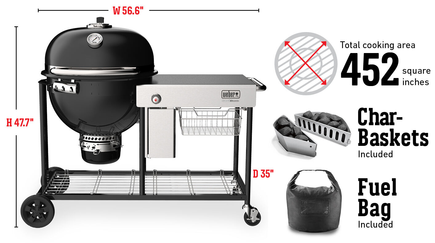 Summit® Kamado S6 Charcoal Grill Centre